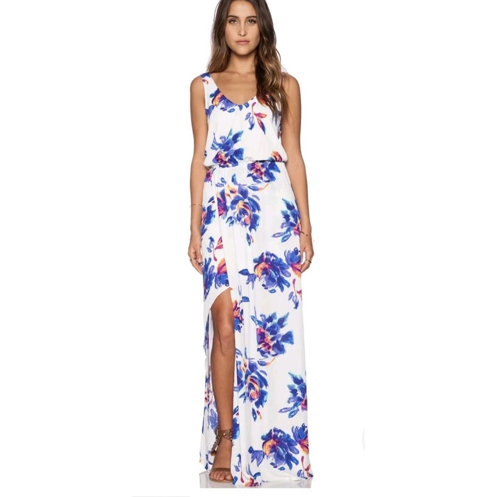 Show Me Your Mumu Kendall Maxi Dress Abstract Floral Bridesmaid Size Medium
